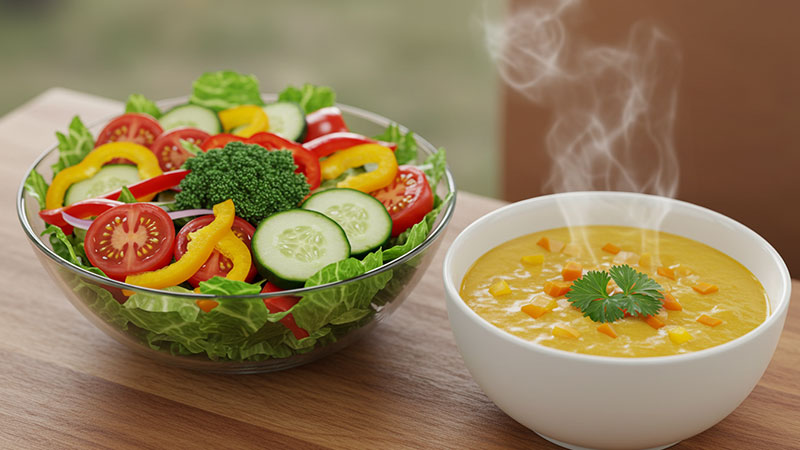 salad サラダボウルとスープ