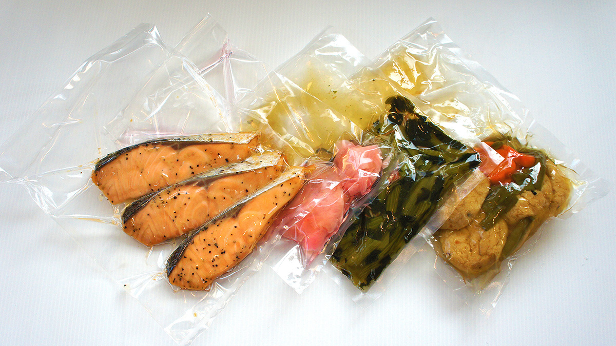 pack 真空パックの食材