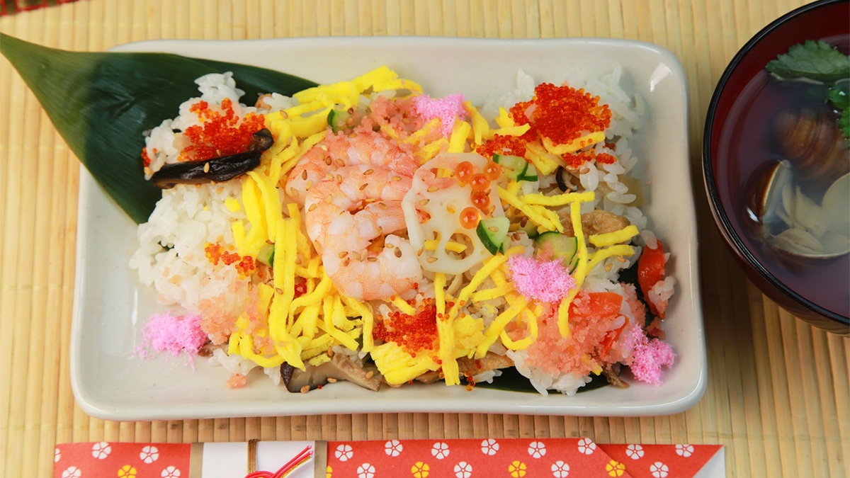 ちらし寿司とお吸い物